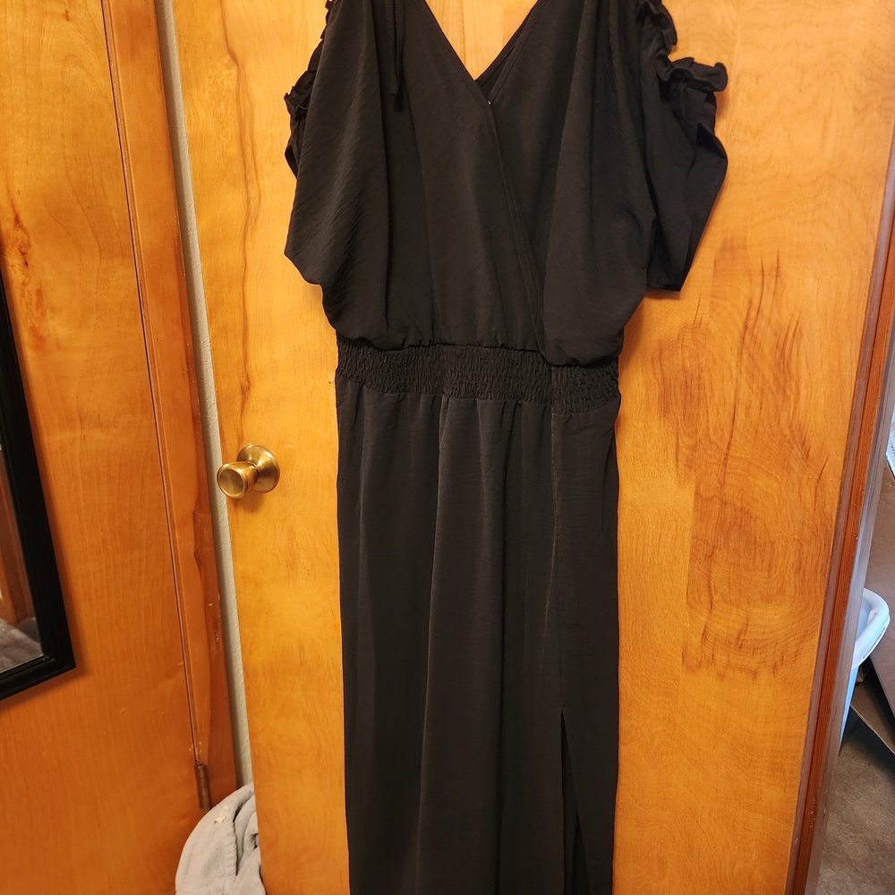 Angashion Women's Summer Maxi Dress Wrap V Neck
